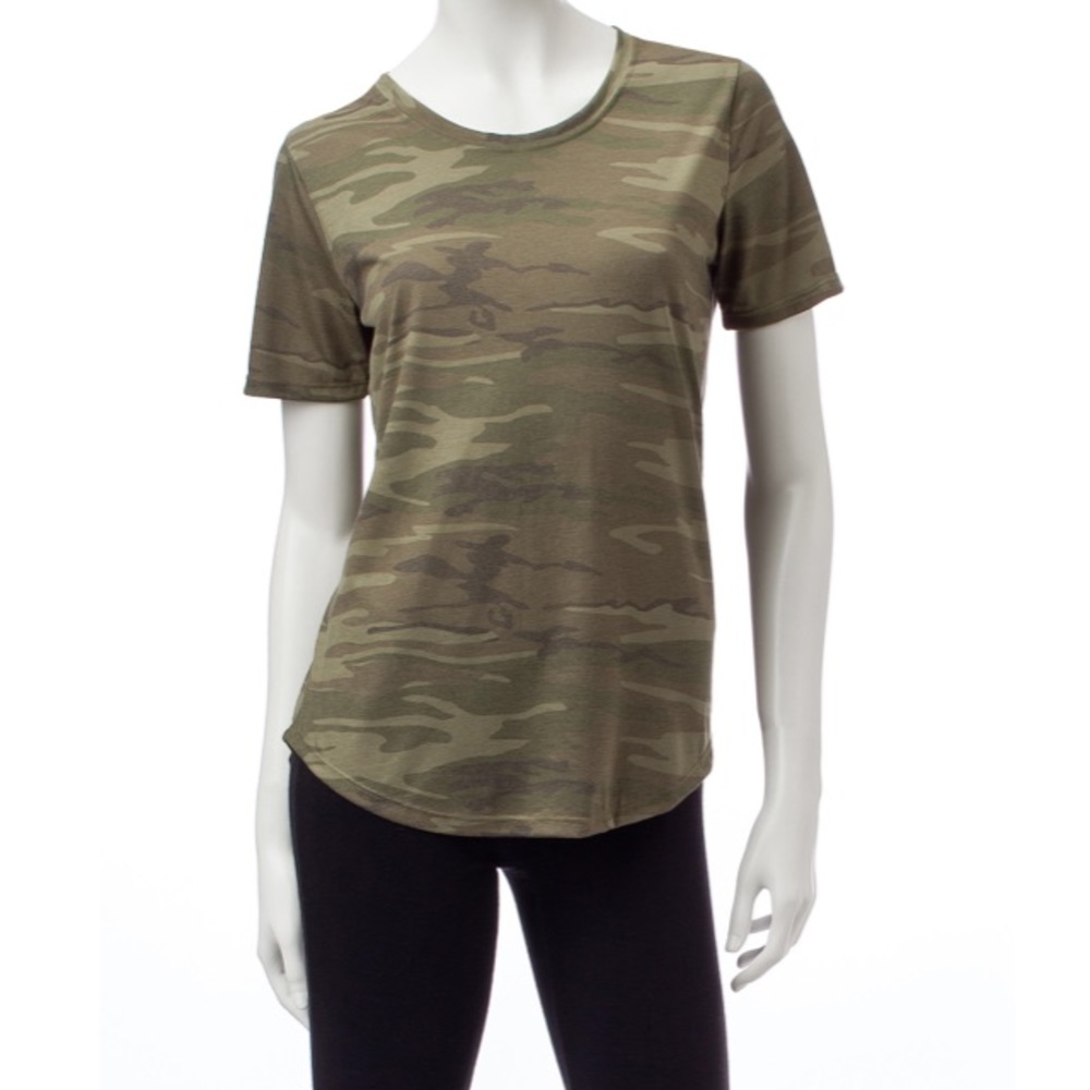 Cold Crush Green Camouflage Camo Top Medium